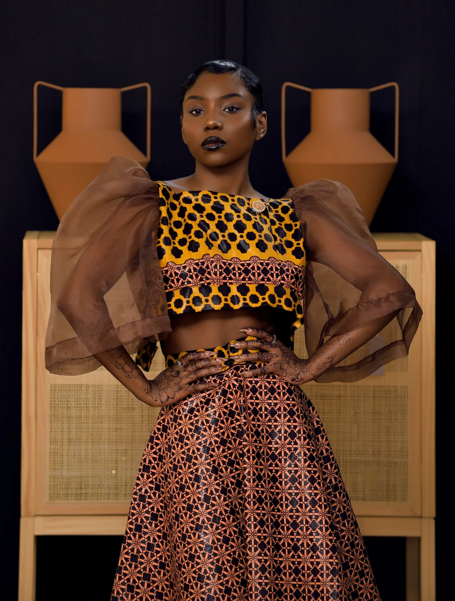 Muwaala Gomesi African Print Two Piece Set