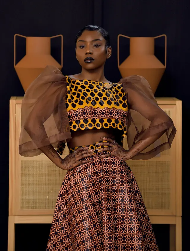 Muwaala Gomesi African Print Two Piece Set