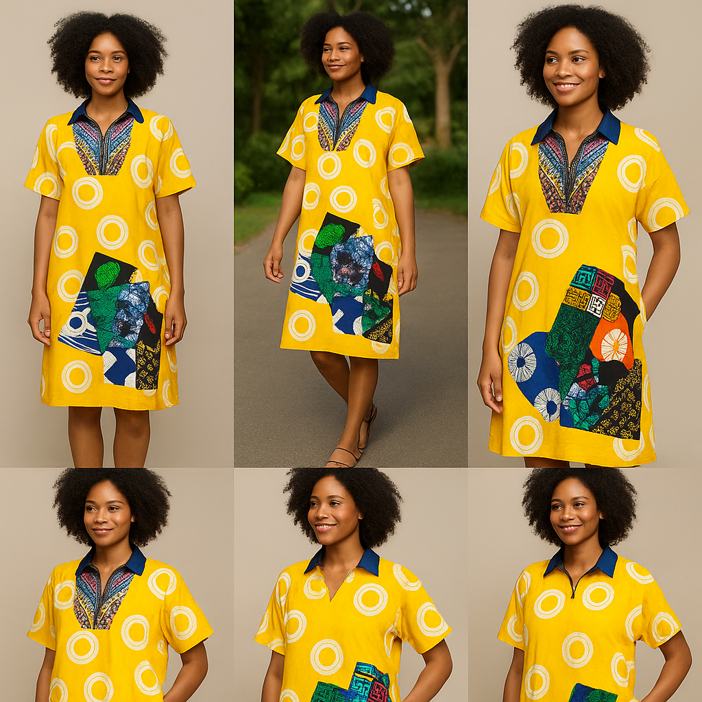 Yellow Circle Story Dress