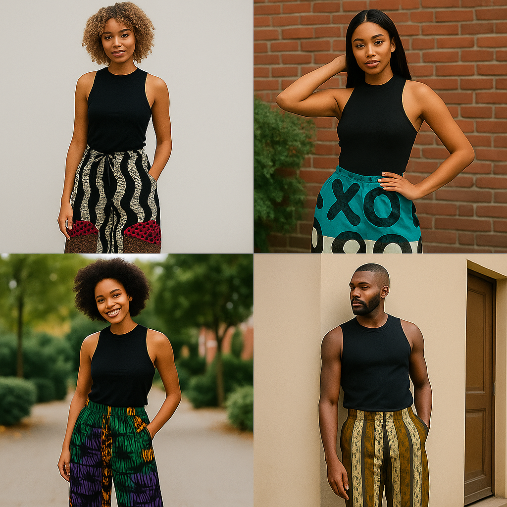 Ankara Wide-Leg Pants Collection