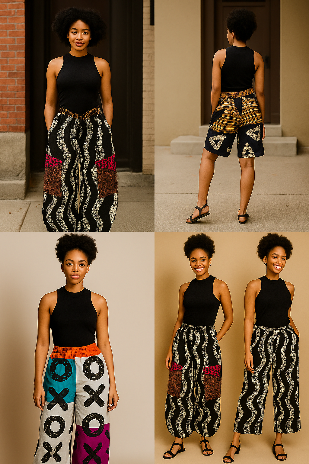 Monochrome Muse Palazzo Pants