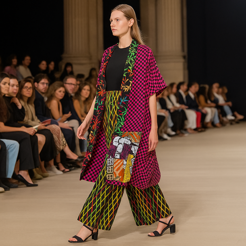 Luxury Ankara Kimono & Palazzo Set