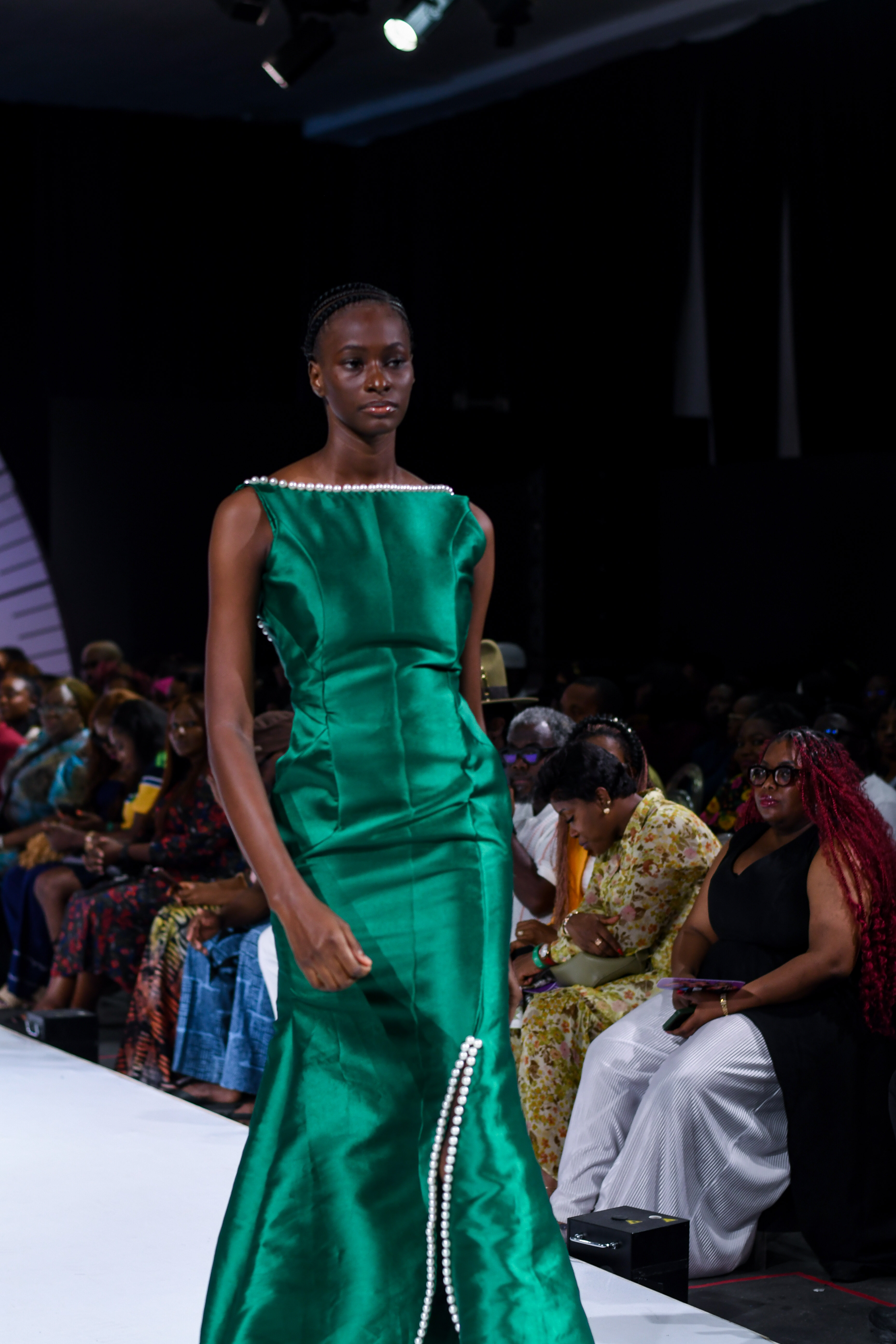 Emerald green gown
