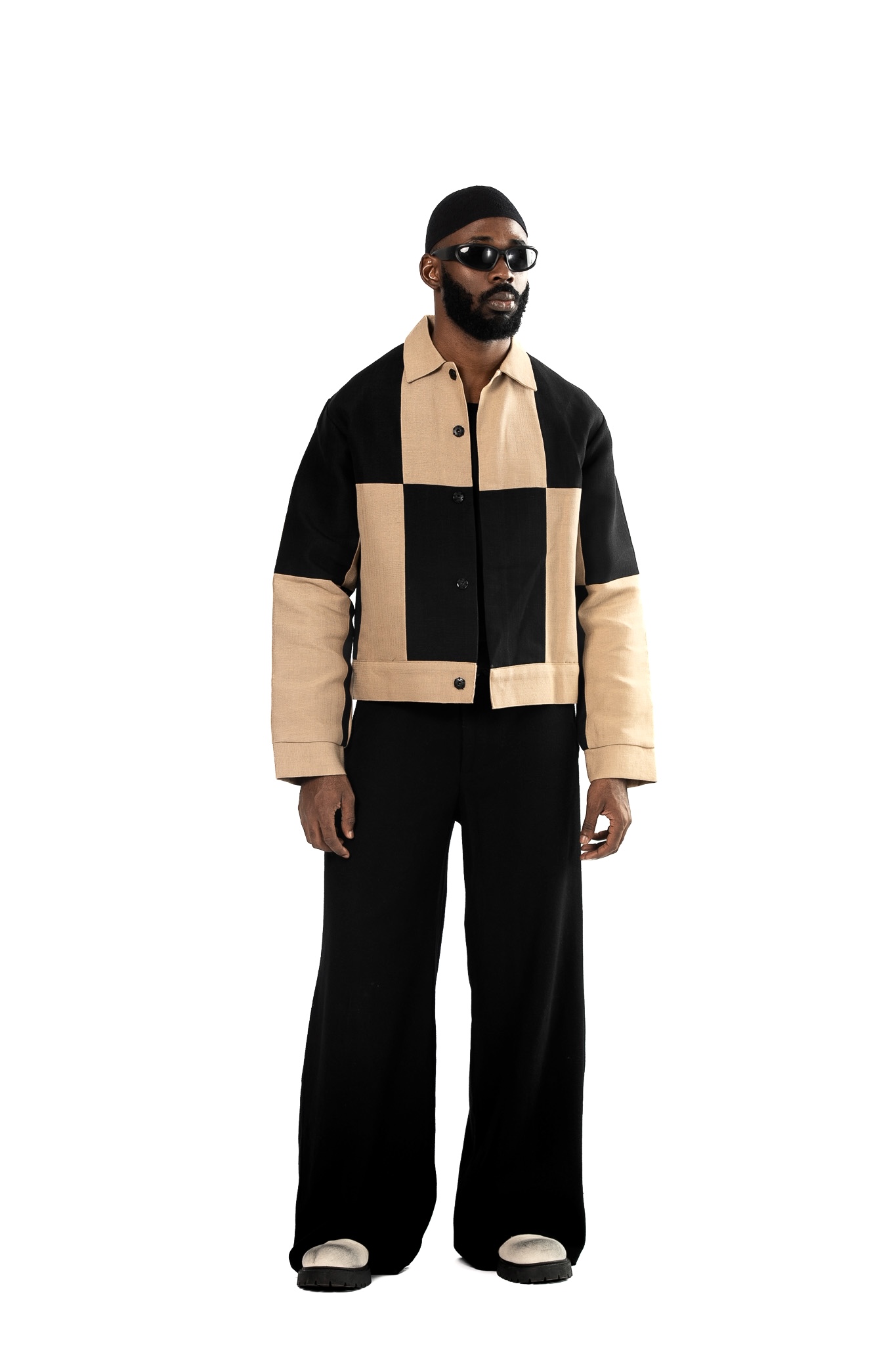 Sandstone check jacket